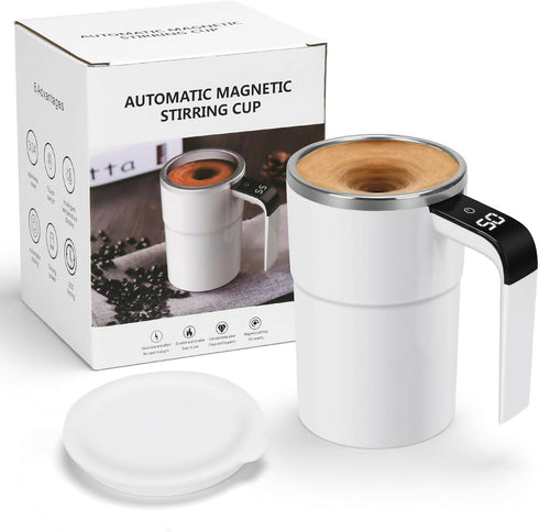 Automatic magnetic stirring cup